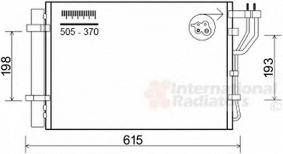 VAN WEZEL 83005206 -  Конденсатор, кондиционер